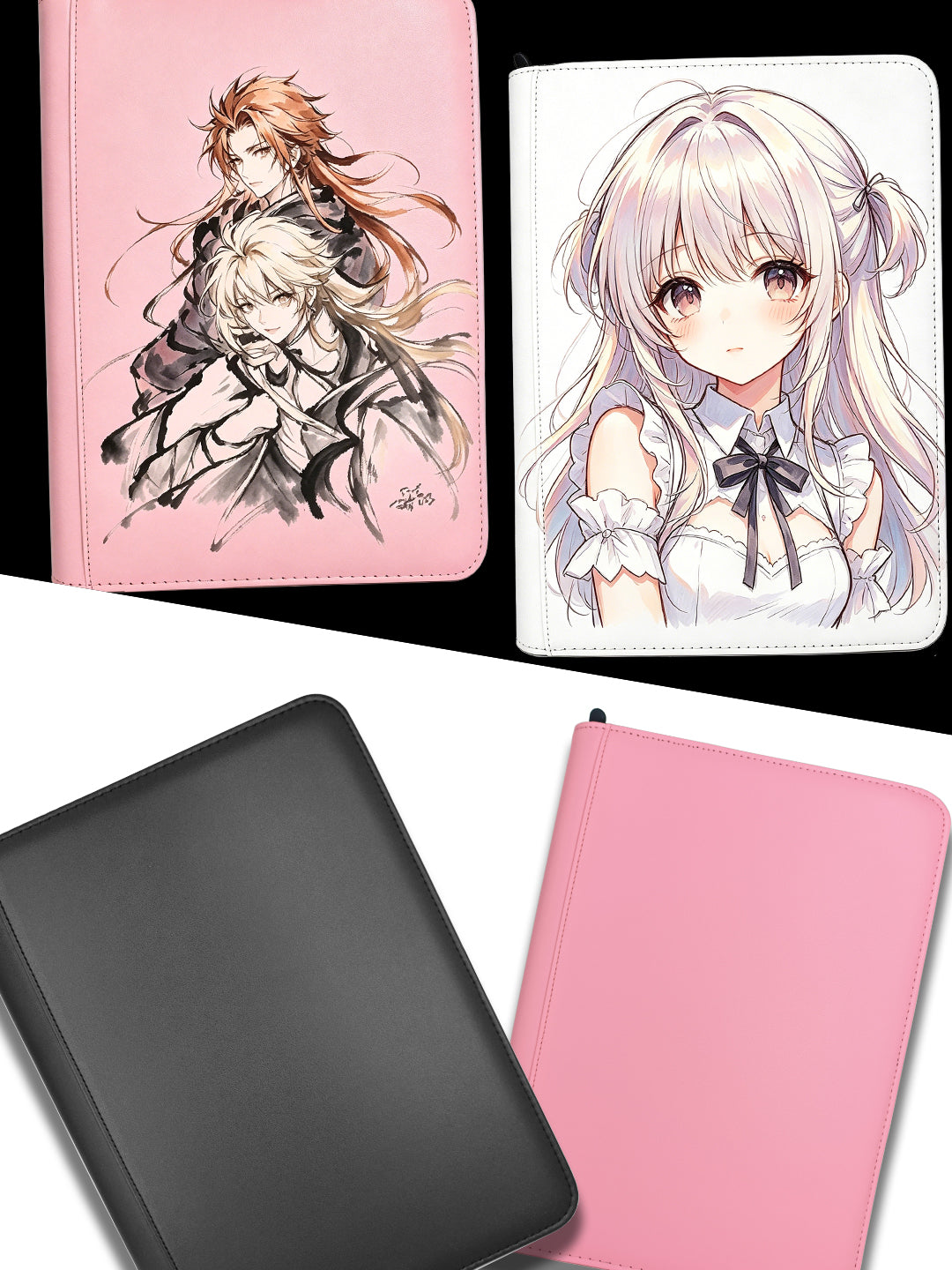 Mobile view of Algiz Forge blank TCG binders and hand-painted custom card albums. Your binder, your canvas.